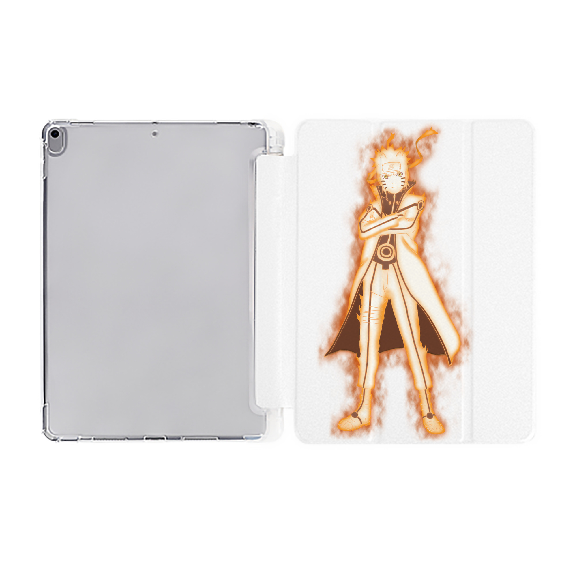 （画像用） NARUTO -ナルト- うずまき ナルト Uzumaki Naruto IPad ケース ペン収納付き 三つ折りスタンド PUレザー×シリコン 対応機種9.5/10.5/10.9インチ